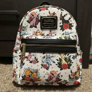 Pokémon Mini Loungefly Backpack Eevee Tattoo Eeveelutions
